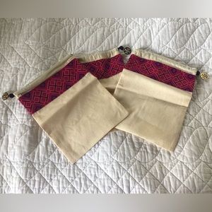 NWT. Set of 3 Tory Burch Dust Bags.